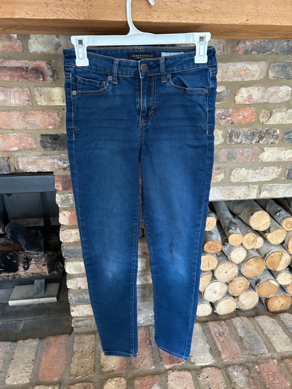 Aeropostale Women's Navy Blue Skinny Jeans